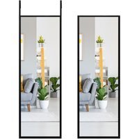 Over the Door Mirror Decorative Mirror - Black - thumbnail 1