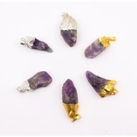 Amethyst Gemstone Pendants in Plated, Jewelry Set - Multi
