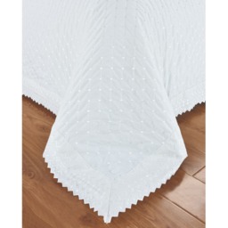 Richmond Polycotton Polka Dot Duvet Set With Pillowcase - White / Single - thumbnail 2