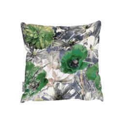 Green Flowers Outdoor Cushion - Green / 60cm - thumbnail 2