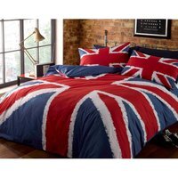 Union Jack Polycotton Reversible Duvet Set With Pillowcase - Multicolor / Single - thumbnail 1