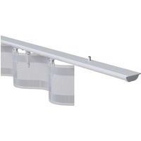 Hidden Discrete Aluminium Curtain Track - Silver / 300cm