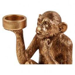 Modern Monkey Tealight Holder - Gold - thumbnail 4