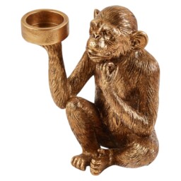 Modern Monkey Tealight Holder - Gold - thumbnail 3