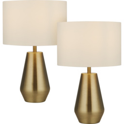 Pair Touch Table Lamps - Yellow - thumbnail 3