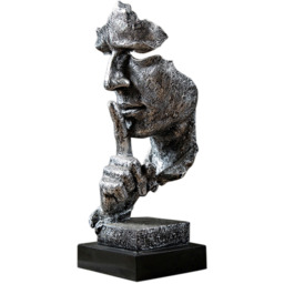 Livingandhome Creative Tabletop Figurine - Silver - thumbnail 4