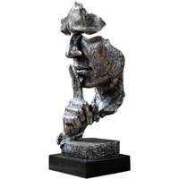 Livingandhome Creative Tabletop Figurine - Silver - thumbnail 1