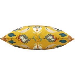 Folk Florals Outdoor Cushion Cover - Ochre - thumbnail 2
