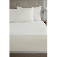 "Extra Deep Percale Fitted Sheet 16"" - White / King"