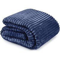Dakota Blanket Throw - Navy