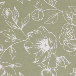Bella Floral Eyelet Curtain Pair - Sage / 168cm / 137cm - thumbnail 3