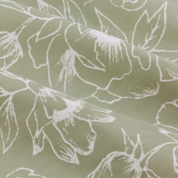 Bella Floral Eyelet Curtain Pair - Sage / 168cm / 137cm - thumbnail 2