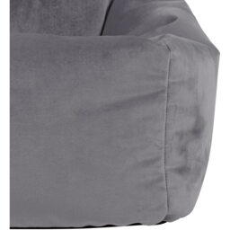 Kids Bean Bag Chair, Velvet Childrens Bean Bag for Girls and Boys - Grey - thumbnail 4