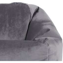 Kids Bean Bag Chair, Velvet Childrens Bean Bag for Girls and Boys - Grey - thumbnail 5