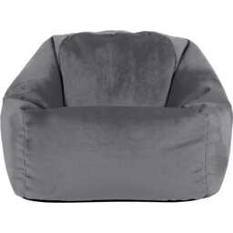 Kids Bean Bag Chair, Velvet Childrens Bean Bag for Girls and Boys - Grey - thumbnail 2