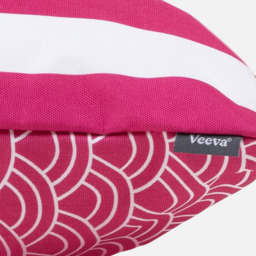Icon Deck Stripe Outdoor Cushion (Set of 2) - Reversible Print - Pink - thumbnail 5