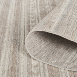 Maia Low Pile Washable Non Slip Motif Traditional Area Rug Living Room Hallway - Beige / 180cm - thumbnail 3