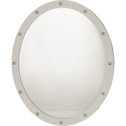 White Oval LED Wall Mirror  - White - thumbnail 2