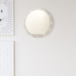 White Oval LED Wall Mirror  - White - thumbnail 4