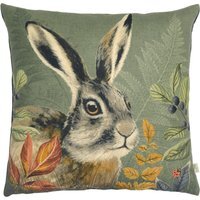 Forest Hare Profile Cushion - Grey / 80 Polyester 20 Feather - image 1