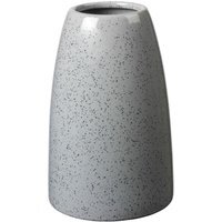 Ceramic Speckled Cylinder Flower Vase - 23.5cm - Grey