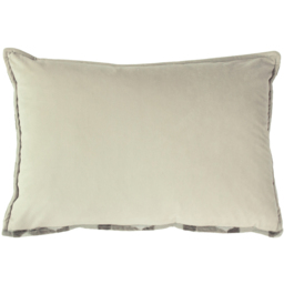 Delano Velvet Jacquard Cushion - Ivory-Taupe - thumbnail 5