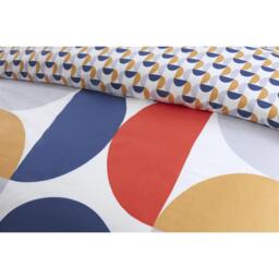 Baltimore Geometric Duvet Cover Pillowcase  Fitted Sheet Set - Multi / King - thumbnail 3