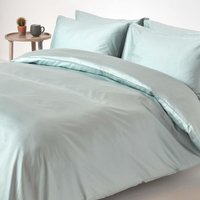 Organic Egyptian Cotton Duvet Cover Set - Duck Egg / Single