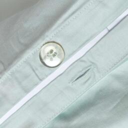 Organic Egyptian Cotton Duvet Cover Set - Duck Egg / Single - thumbnail 3