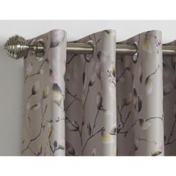 Blossom Bud Eyelet Fully Lined Eyelet Curtains - Pink / 168cm / 229cm - thumbnail 2