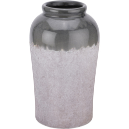 Dual Texture Floor Vase For Long Stem Arrangements - White - thumbnail 2