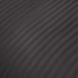 Pimlico Satin Stripe Duvet Set - Charcoal / Double - thumbnail 5