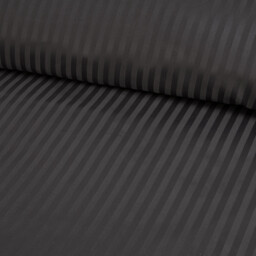 Pimlico Satin Stripe Duvet Set - Charcoal / Double - thumbnail 4