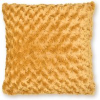 Fur Supersoft Rose Posy Cushion - Gold