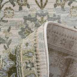 Traditional Floral Pattern Bordered Area Rug - Green / 170 x 120cm - thumbnail 4