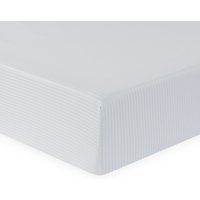 Bamboo Cotton Fitted Sheet - Silver / Double