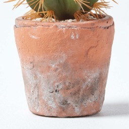 Homescapes Small Round Artificial Cactus in Terracotta Pot, 15cm Tall - Orange - thumbnail 5