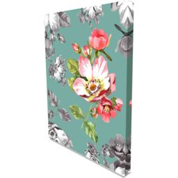 Flowers Budget - Wrapped Canvas Graphic Art Print - Green / 31cm / 46cm - thumbnail 2