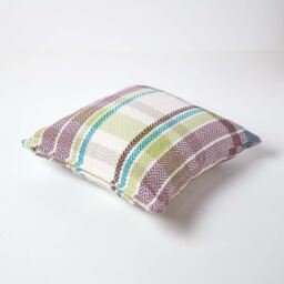 Homescapes Tartan Cotton Falun Cushion Cover - Green / 60cm - thumbnail 3