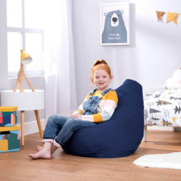 icon Kids Dalton High Back Bean Bag Indoor Outdoor - Blue - thumbnail 2
