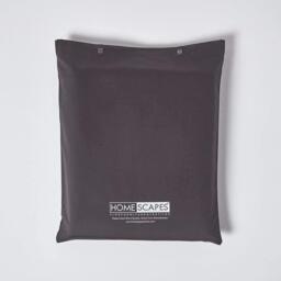 1000 Thread Count Egyptian Cotton Flat Sheet Satin Feel - Dark Grey / Single - thumbnail 4