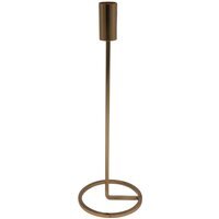 Metal Taper Candle Holder - Gold / 31cm / 2