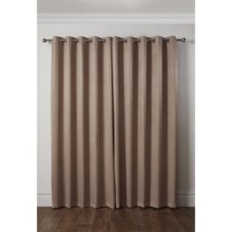Metro Thermal Blackout Eyelet Curtains - Taupe / 168cm / 183cm - thumbnail 2