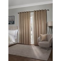 Metro Thermal Blackout Eyelet Curtains - Taupe / 168cm / 183cm - thumbnail 1