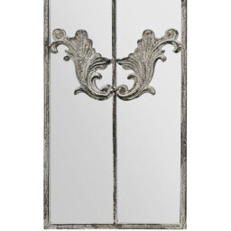Arcus Concrete Metal Frame Arch Outdoor Garden Wall Mirror 60 x 20cm - Grey - thumbnail 3