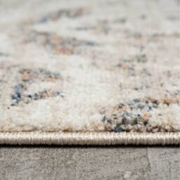 Distressed Diamond Geometric Living Area Rug - Beige / 290 x 200cm - thumbnail 5