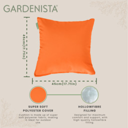 Outdoor Scatter Cushions for Garden Patio Furniture Pillows - Orange / 4 - thumbnail 2