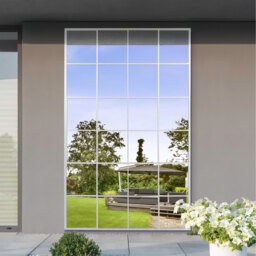 The Genestra Garden Mirror - White / 110cm - thumbnail 2