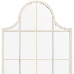 Arcus Window Metal Framed Arch Garden Wall Mirror - White - thumbnail 5