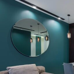 MirrorOutlet Bevelled Classic Design Round Mirror 120 x 120cm - Clear - thumbnail 3